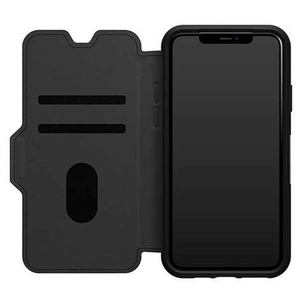 OTTERBOX Apple iPhone 11 Pro Max Strada Series Case - Shadow Black (77-62603), Raised edges protect screen and camera, Ultra-slim, one-piece design