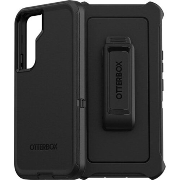 OTTERBOX Samsung Galaxy S22 Defender Series Case - Black (77-86358), Multi-Layer defense, Wireless Charging Compatible, Port Protection, Slim design