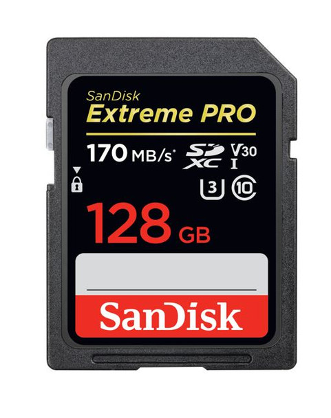 SANDISK 128GB Extreme PRO Memory Card 170MB/s Full HD & 4K UHD Class 30 Speed Shock Proof Temperature Proof Water Proof X-ray Proof Digital Camera