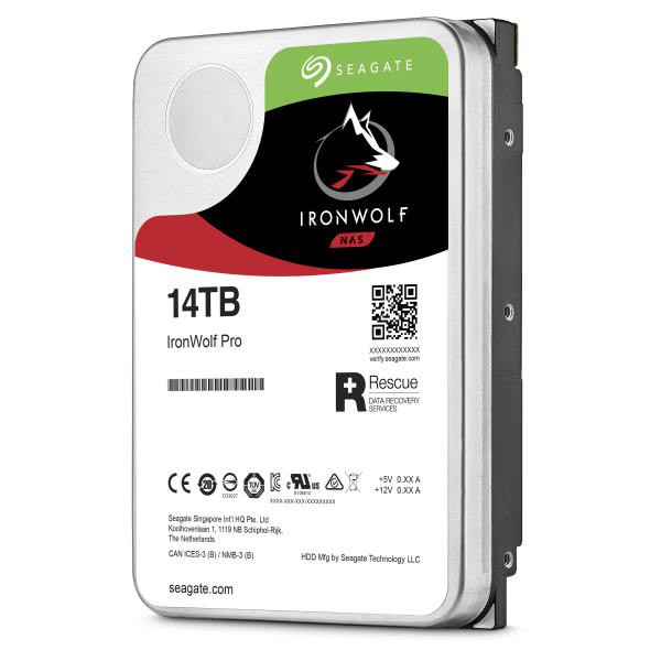 Seagate IronWolf Pro NAS 14TB ST14000NE0008 3.5" Internal  SATA 6Gb/s 7200rpm 256MB Cache, 5 Year Wty