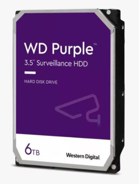 WD Purple WD63PURZ 3.5" 6TB 256MB Surveillance HDD