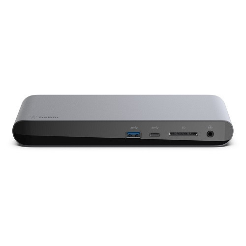 BELKIN Thunderbolt 3 Dock Pro - Grey(F4U097AU),Dual high-definition monitor support,Mac and windoes compatible,Sleek aluminum exterior,Power to share