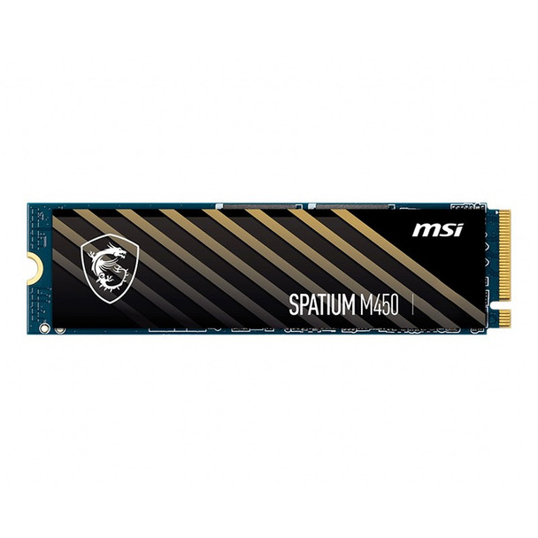 MSI SPATIUM M450 NVMe M.2 SSD 1TB 3600 MB/s Read, 3000 MB/s Write, PCI-E 4.0, 600 TBW, 5 Year Warranty