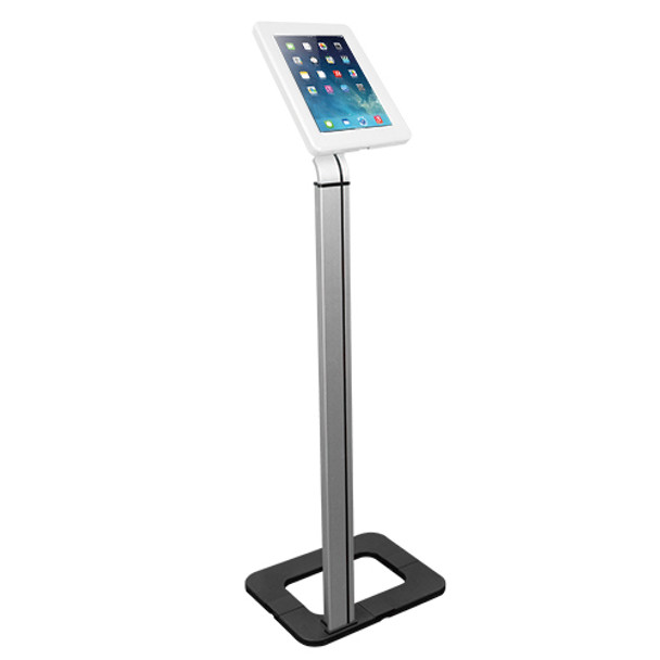 BRATECK Anti-theft Tablet Kiosk Floor Stand with Aluminum Base Fit Screen Size 9.7'-10.1'