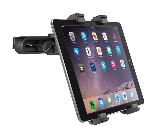 CYGNETT CARGO II Tablet Car Mount - Black (CY1435ACCAR), 360° rotation and Tilt, Secure Click-lock Device Cradle, Attach and Remove easily