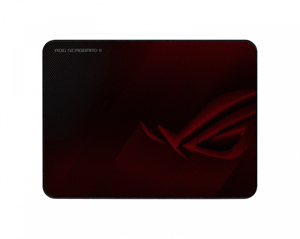 ASUS ROG SCABBARD II Gaming Mouse Pad, One Size Medium (360x260mm) Water/Oil/Dust Respellent, Anti-Fray, Soft Cloth With Rubber Base