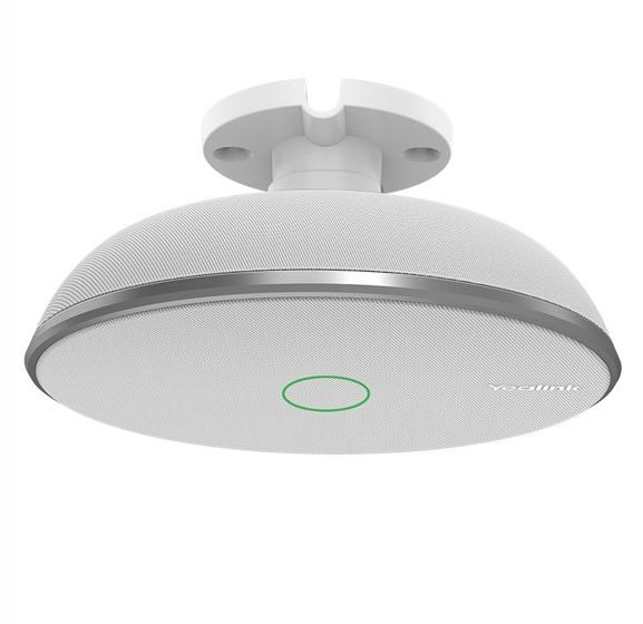 YEALINK VCM38 Ceiling Microphone Array, 360-degree Voice Pickup, Optima HD Voice, Dual-color LED Indicator, Background Noise Suppression