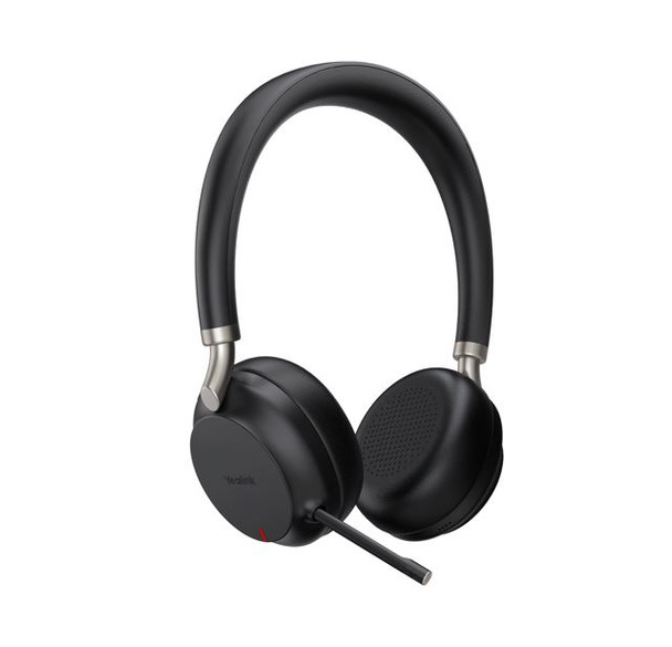 YEALINK BH72 Lite Teams certified, Bluetooth Wireless Stereo Headset, Black, USB-A, USB Cable Charging only,Rectractable Microphone,40hrs battery life