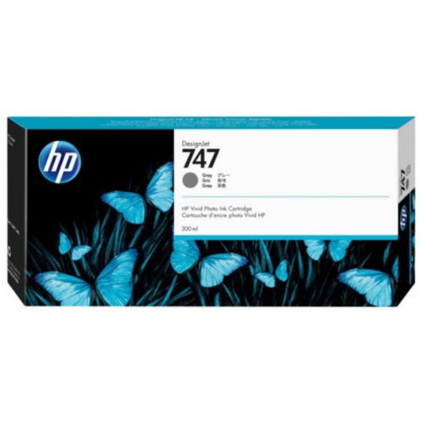 HP 747 300ml Gray DesignJet Ink Cartridge