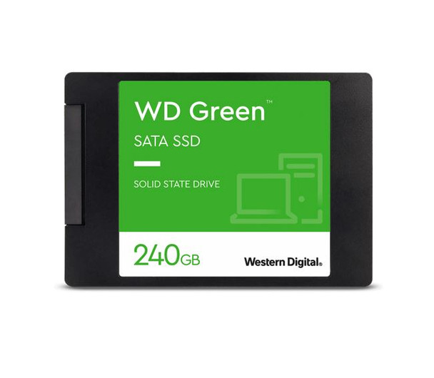 WESTERN DIGITAL Digital WD Green 240GB 2.5' SATA SSD 545R/430W MB/s 80TBW 3D NAND 7mm 3 Years Wty ~WDS240G2G0A CT240BX500SSD1
