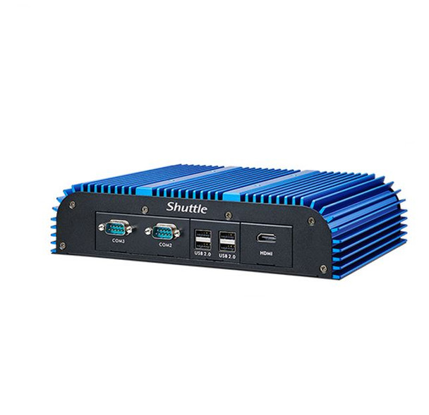 SHUTTLE BPCWL02 Embedded Box PC - Intel i5-8365UE CPU, Fan-Less Robust Aluminum Chassis, Dual Display, Dual Gigabit Lan, 3x RS-232/422/485