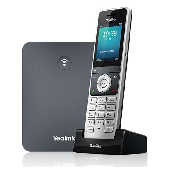 YEALINK W76P High-Performance IP DECT Solution including W56H Handset and W70B Base Station, Up to 20 simultaneous calls, Flexible Noise Reduction