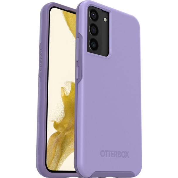 OTTERBOX Samsung Galaxy S22+ Symmetry Series Antimicrobial Case - Reset Purple (77-86436), 3X Military Standard Drop Protection, Durable Protection