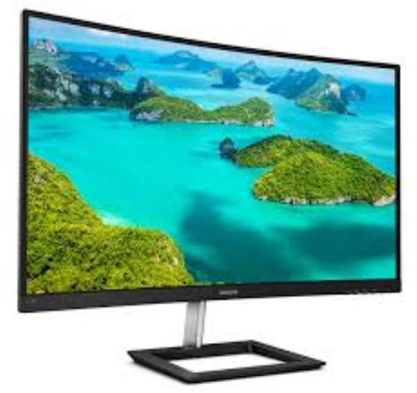 PHILIPS 272E1CA 27'' FHD 1920 X 1080 VA LED CURVED MONITOR DISPLAY, 4MS, 75HZ, HDMI, DP, SPEAKERS, TILT, 3 YR WTY