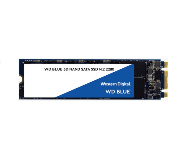 WESTERN DIGITAL Digital WD Blue 500GB M.2 SATA SSD 560R/530W MB/s 95K/84K IOPS 200TBW 1.75M hrs MTTF 3D NAND 7mm 5yrs Wty ~WDS500G2B0B