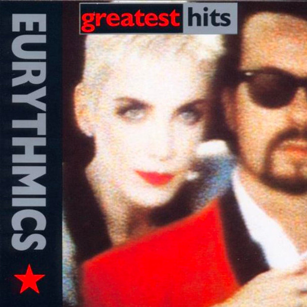 Crosley Record Storage Crate Eurythmics Greatest Hits Vinyl Album Bundle