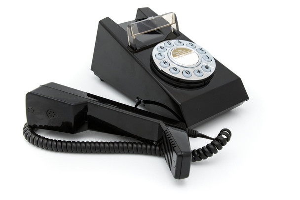 GPO TRIM PHONE PUSH BUTTON - BLACK