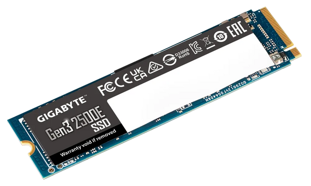 GIGABYTE G325E 500G M2 500G PCIe 3.0x4, 2300/1500 MB/s 60k/240Kl MTBF 1.5m hr Limited 3 years or 240TBW