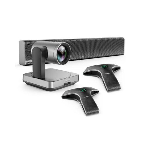 YEALINK UVC84 BYOD Teams Video Conference Kit For Large Rooms, 1x UVC84, MSpeaker II, 2x VCM34 Microphones
