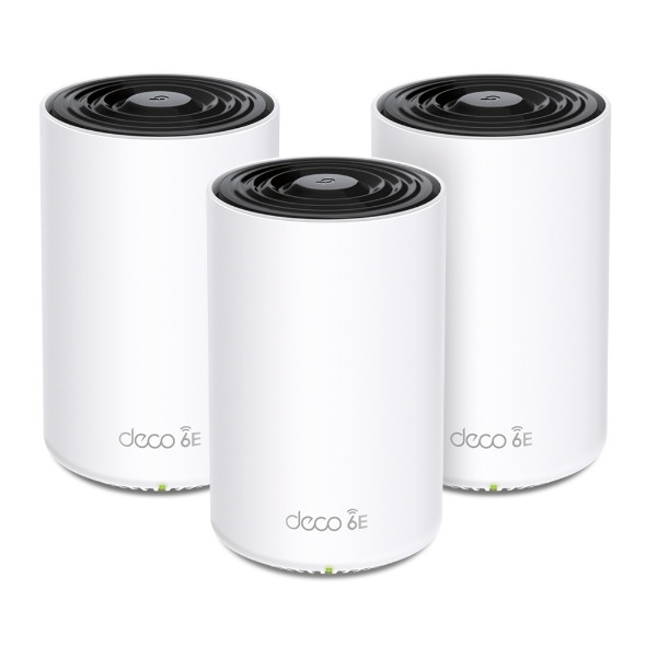 TP-LINK Deco XE75 Pro(3-pack) AXE5400 Tri-Band Mesh Wi-Fi 6E System