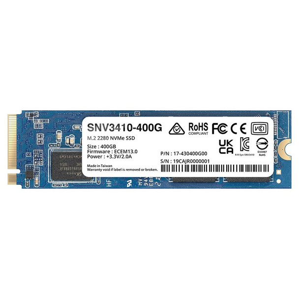 SYNOLOGY SNV3410-400G M.2 NVMe SSD SNV3000 Series