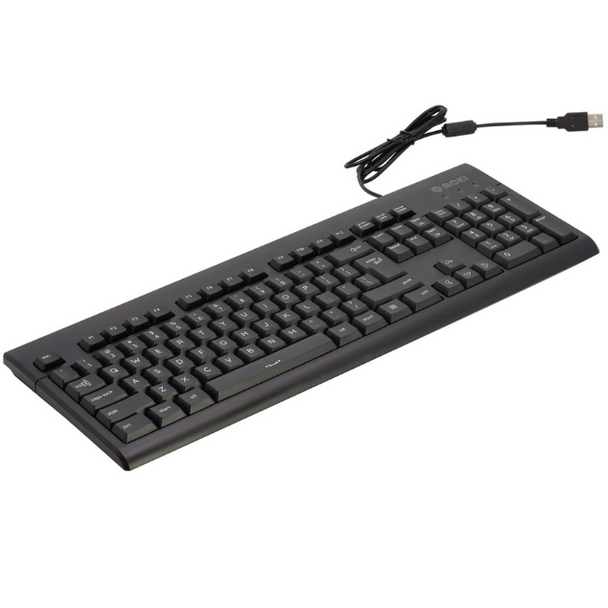 Moki International Wired USB Keyboard Black