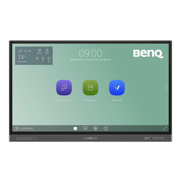 BENQ BENQ 75 RP7503 4K UHD 450NITS 12001 CONTRAST 40 POINT TOUCH ANDROID 11 IFP PANEL