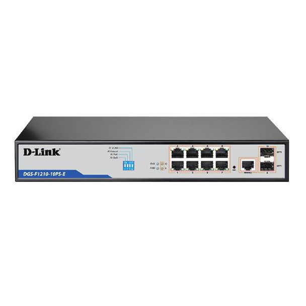 D-LINK D-Link 10-Port Gigabit Long PoE+ Switch