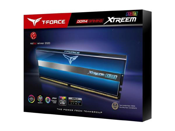 TEAM Team Group T-Force XTREEM ARGB 16GB Kit (2 x 8GB) 3600MHz Non-ECC DDR4 Blue for SFF/TWR