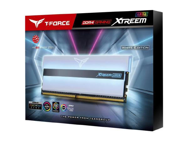 TEAM Team Group T-Force XTREEM ARGB 16GB Kit (2 x 8GB) 3600MHz Non-ECC DDR4 White for SFF/TWR
