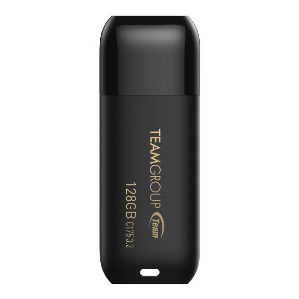 TEAM Team Group C175 USB 3.2 G1 Flash Drive 128GB, Read (Max) 100MB/s Black