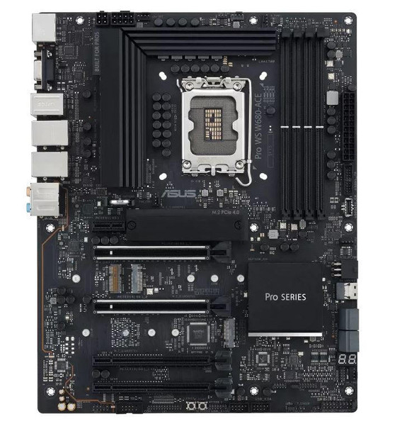 ASUS PRO WS W680-ACE Intel LGA1700 ATX Workstation Motherboard, PCIe 5, DDR5, Dual Intel 2.5 Gb Ethernet, three PCIe 4.0 M.2 slots, USB 3.2 Gen