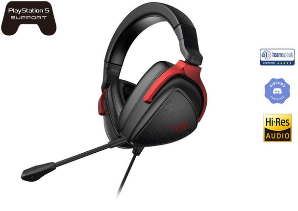 ASUS ROG ROG DELTA S CORE Lightweight Gaming Headset,Virtual 7.1 Surround Sound,For PCs, Macs, PlayStation®, Nintendo Switch¢, Xbox and mobile devices