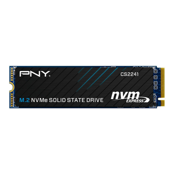 PNY CS2241 1TB NVMe SSD Gen4x4 M.2 5100MBs 3200MBs RW TBW 1.5M hrs MTBF 5yrs