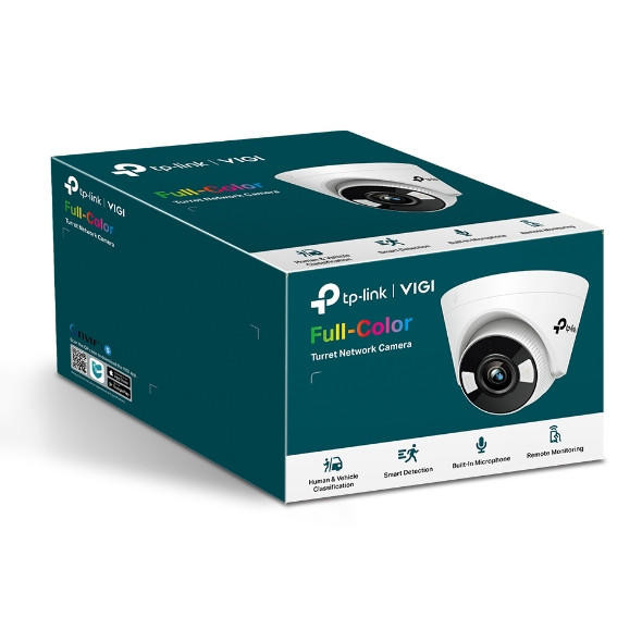 TP-LINK VIGI 3MP C430(4mm) Full-Colour Turret Network Camera, 4mm Lens,Smart Detection,Smart IR,WDR,3D DNR 2YW (LD)
