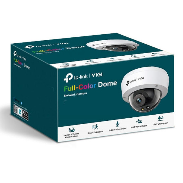 TP-LINK VIGI 3MP C230(4mm) Full-Color Dome Network Camera, 4mm Lens, Smart Detection, 2YW (LD)