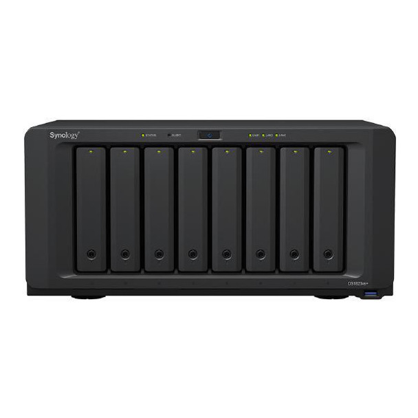 SYNOLOGY Synology DiskStation DS1823xs+ 8-Bay + 2 x NVMe, 3.5 Diskless, 2xGbE + 1x10GbE, AMD Ryzen V1780B, 8GB RAM , 5 Yr  - Synology drives only