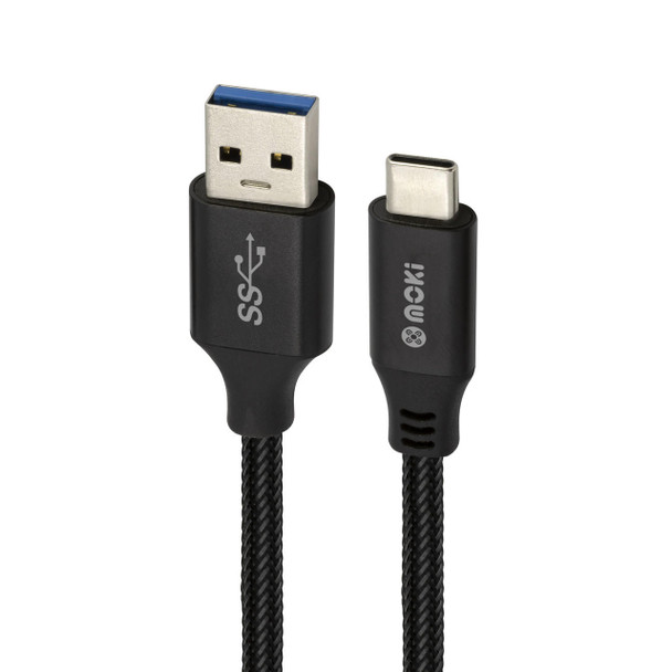 MOKI Moki SynCharge Mesh Cable USB 3.0 Type-C to USB-A