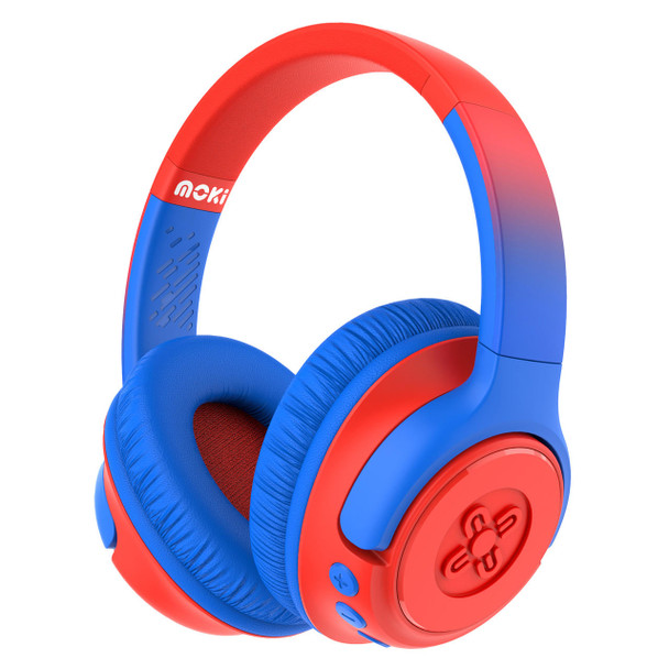 MOKI Moki Mixi Kids Volume Limited Wireless Headphones - Blue Red 