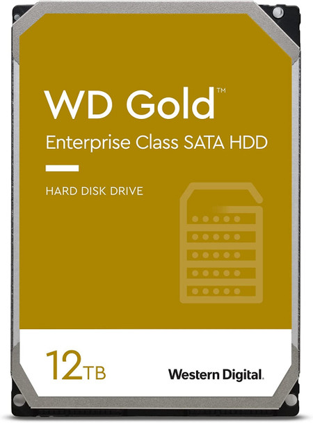  WESTERN DIGITAL Digital 12TB WD Gold Enterprise Class Internal Hard Drive - 3.5' SATA 6Gb/s 512e -Speed: 7,200RPM - 5 Years Limited Warranty 