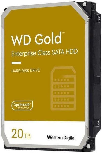  WESTERN DIGITAL Digital 20TB WD Gold Enterprise Class SATA Internal Hard Drive HDD - 7200 RPM, SATA 6 Gb/s, 512 MB Cache, 3.5'- 5 Years Limited Warranty 