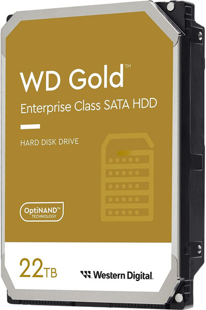  WESTERN DIGITAL Digital 22TB WD Gold Enterprise Class SATA Internal Hard Drive HDD - 7200 RPM, SATA 6 Gb/s, 512 MB Cache, 3.5'- 5 Years Limited Warranty 