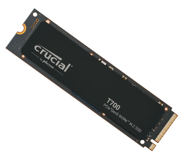 MICRON (CRUCIAL) T700 1TB Gen5 NVMe SSD - 11700/9500 MB/s R/W 600TBW 1500K IOPs 1.5M hrs MTTF with DirectStorage for Intel 13th Gen & AMD Ryzen 7000