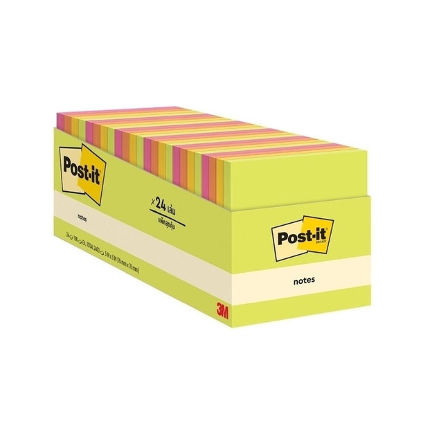  POST-IT Notes 654-24ASST Bx24 