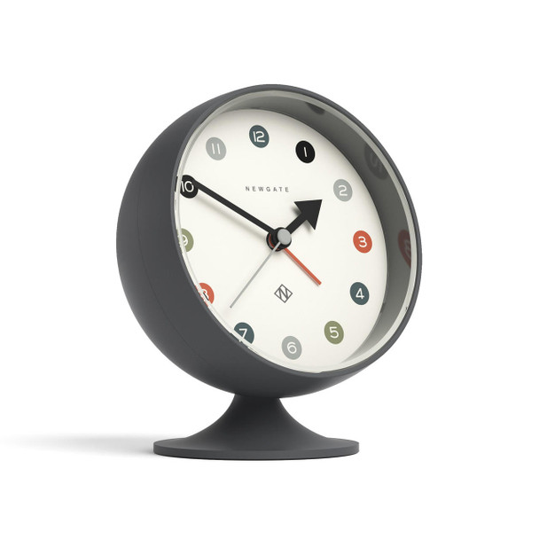  Newgate Spheric Alarm Clock Blizzard Grey 