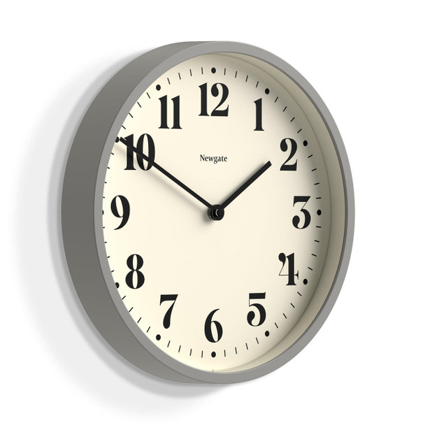  Newgate Number Four Wall Clock Matte Posh Grey 