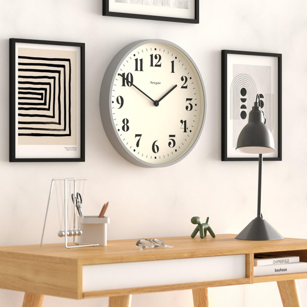  Newgate Number Two Wall Clock Matte Posh Grey 