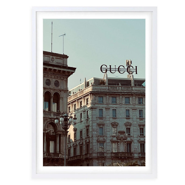  Wall Art's Gucci Building Large 105cm x 81cm Framed A1 Art Print 