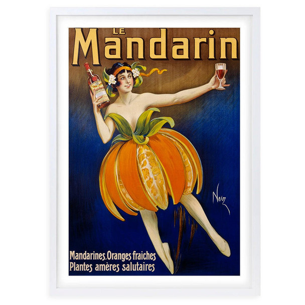 Wall Art's Mandarin Large 105cm x 81cm Framed A1 Art Print 