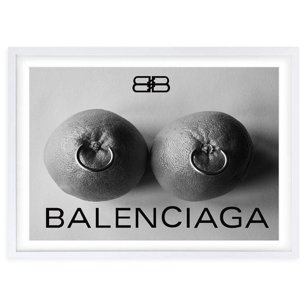  Wall Art's Balenciaga Oranges Framed A1 Art Print 
